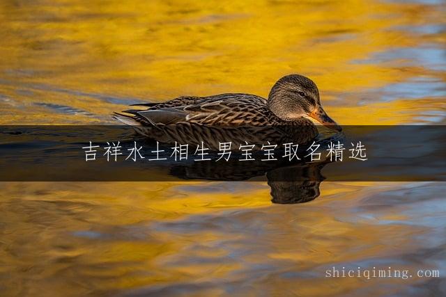 吉祥水土相生男宝宝取名精选