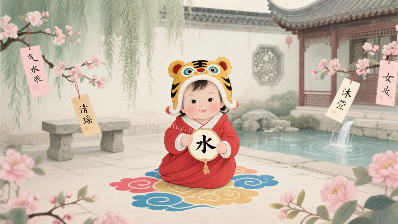 氵部首女孩名字精选：水字旁女宝宝起名推荐