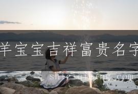 孟姓羊宝宝吉祥富贵名字精选