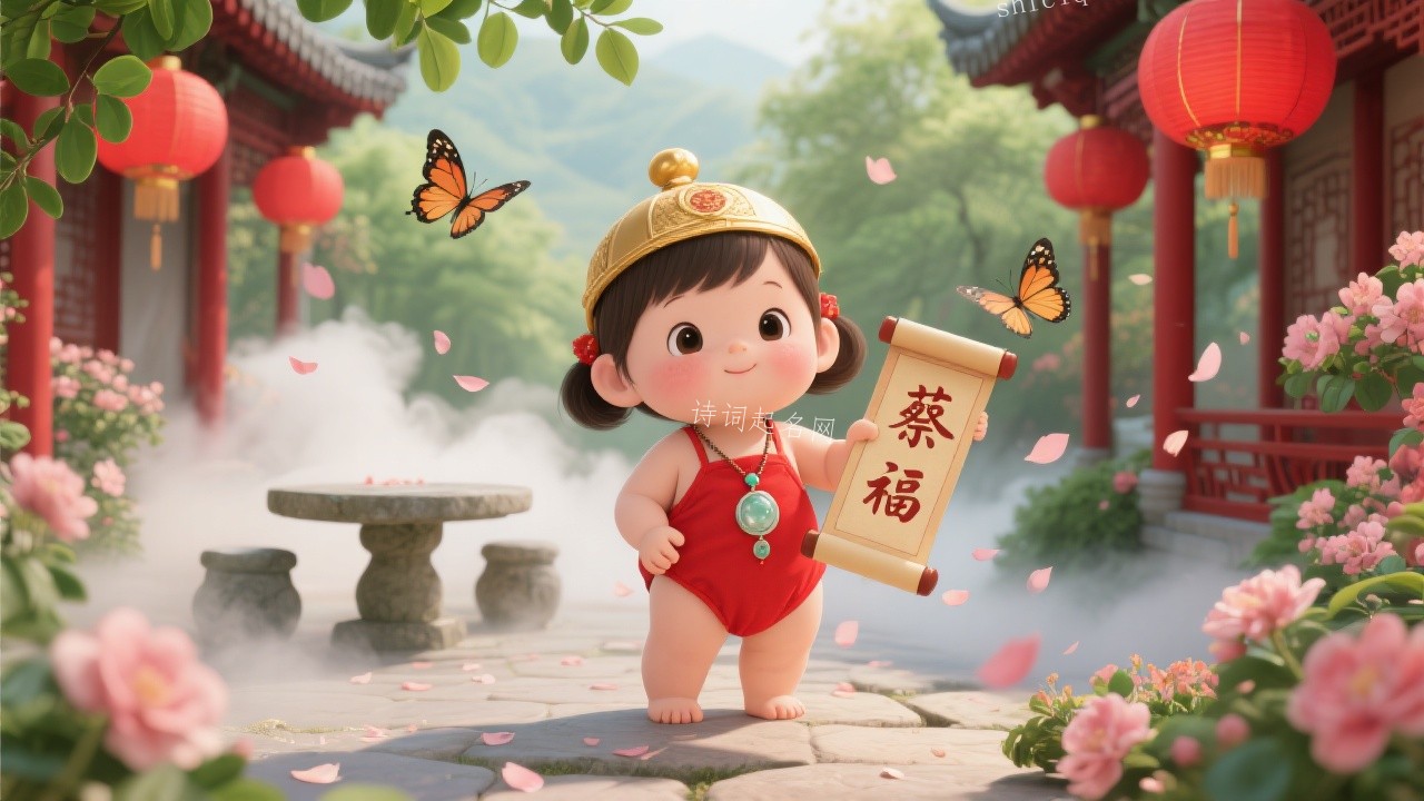 蔡姓女孩单字名字：吉祥有福气的好听宝宝取名精选