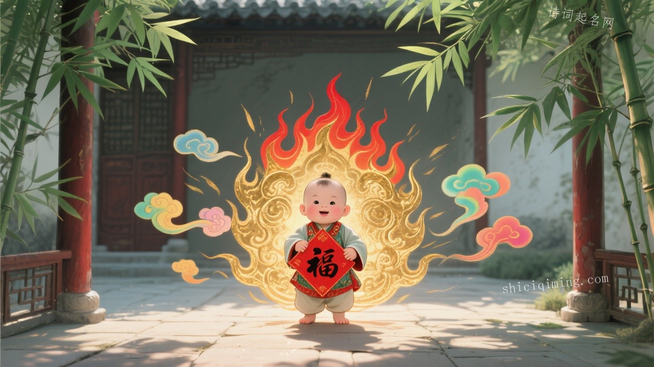 吉祥阳光的五行属火男孩名字精选