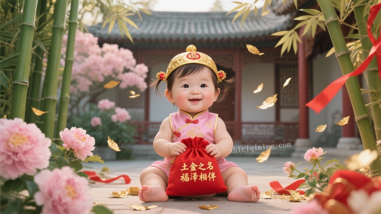 五行土金组合的可爱女孩名字