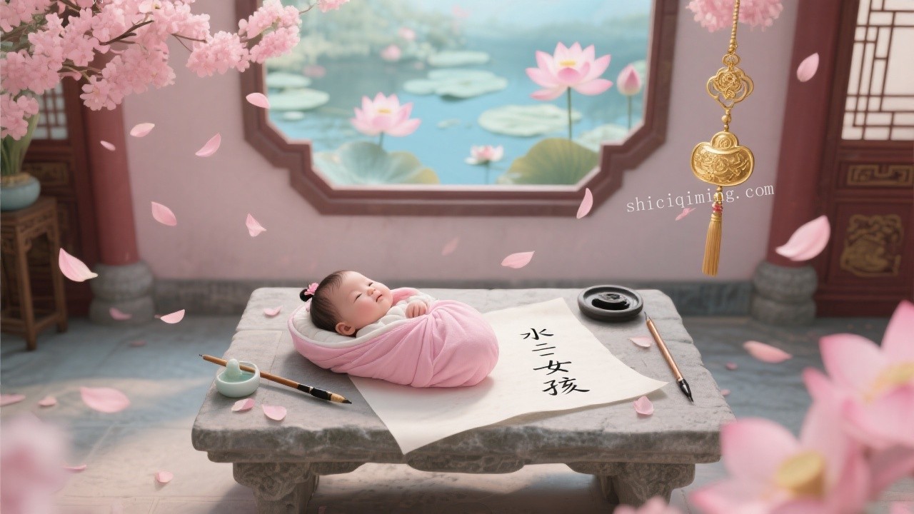 适合女孩的带三点水起名推荐